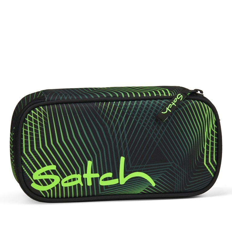 Schlamperbox Seismic Green, Farbe: grün/oliv, Marke: Satch, EAN: 4057081203475, Abmessungen in cm: 22x6x10, Bild 1 von 3