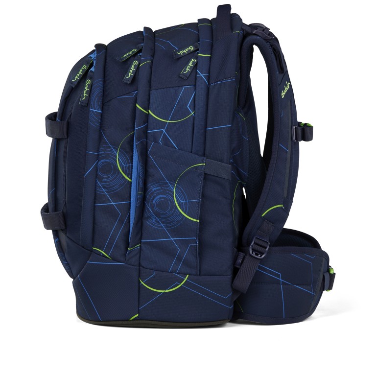 Rucksack Pack 2025 Blue Tech, Farbe: blau/petrol, Marke: Satch, EAN: 4057081202652, Abmessungen in cm: 30x45x27, Bild 6 von 12