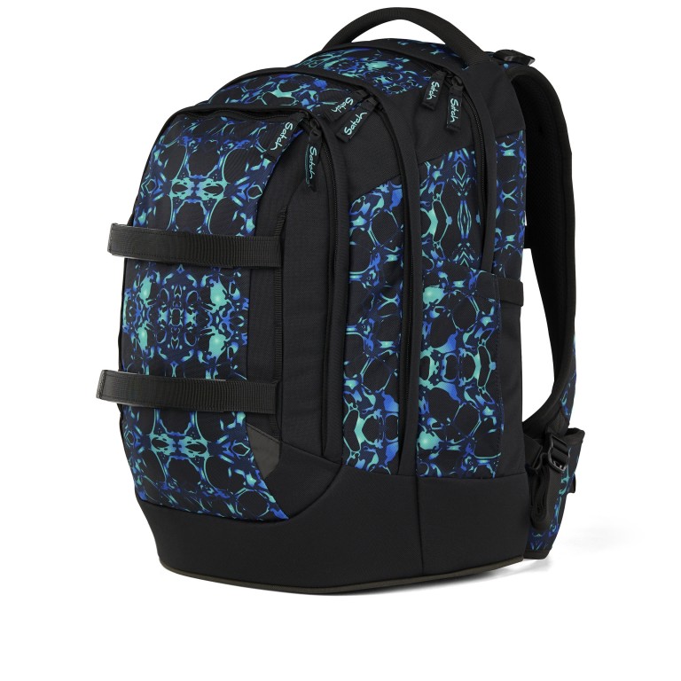 Rucksack Pack 2025 Caleido Blue, Farbe: blau/petrol, Marke: Satch, EAN: 4057081202751, Abmessungen in cm: 30x45x27, Bild 7 von 12