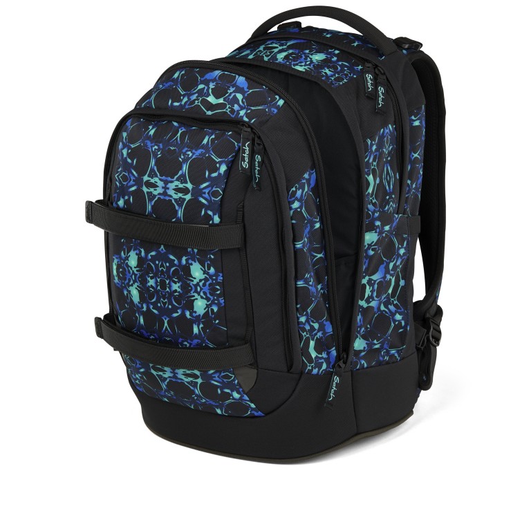 Rucksack Pack 2025 Caleido Blue, Farbe: blau/petrol, Marke: Satch, EAN: 4057081202751, Abmessungen in cm: 30x45x27, Bild 8 von 12