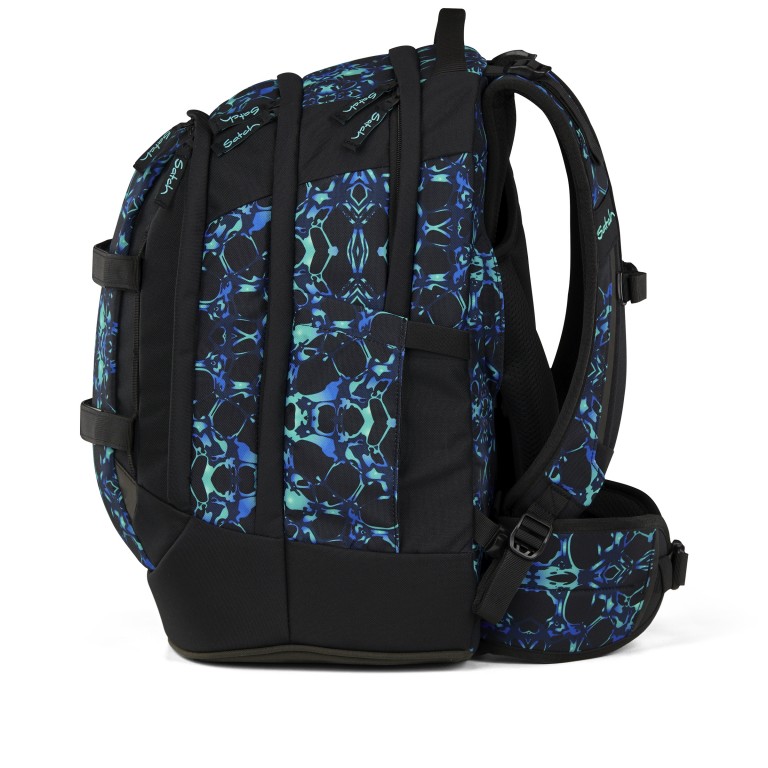 Rucksack Pack 2025 Caleido Blue, Farbe: blau/petrol, Marke: Satch, EAN: 4057081202751, Abmessungen in cm: 30x45x27, Bild 6 von 12