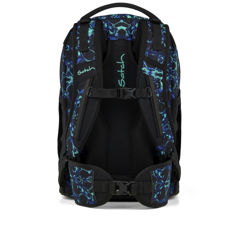 Rucksack Pack 2025 Caleido Blue, Farbe: blau/petrol, Marke: Satch, EAN: 4057081202751, Abmessungen in cm: 30x45x27, Bild 5 von 12