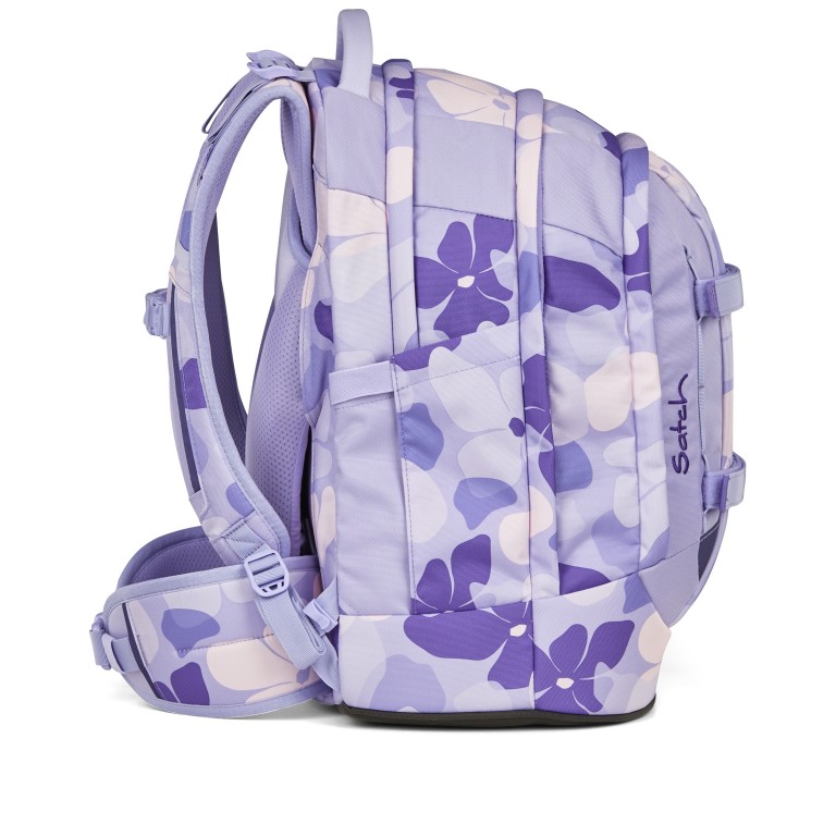 Rucksack Pack 2025 Lilac Blossom, Farbe: blau/petrol, Marke: Satch, EAN: 4057081202744, Abmessungen in cm: 30x45x27, Bild 4 von 12