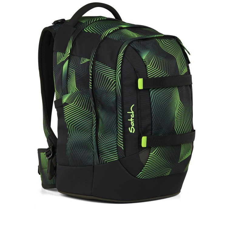 Rucksack Pack 2025 Seismic Green, Farbe: grün/oliv, Marke: Satch, EAN: 4057081202737, Abmessungen in cm: 30x45x27, Bild 3 von 12