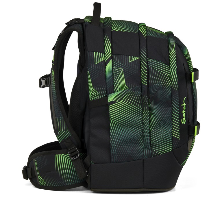 Rucksack Pack 2025 Seismic Green, Farbe: grün/oliv, Marke: Satch, EAN: 4057081202737, Abmessungen in cm: 30x45x27, Bild 4 von 12