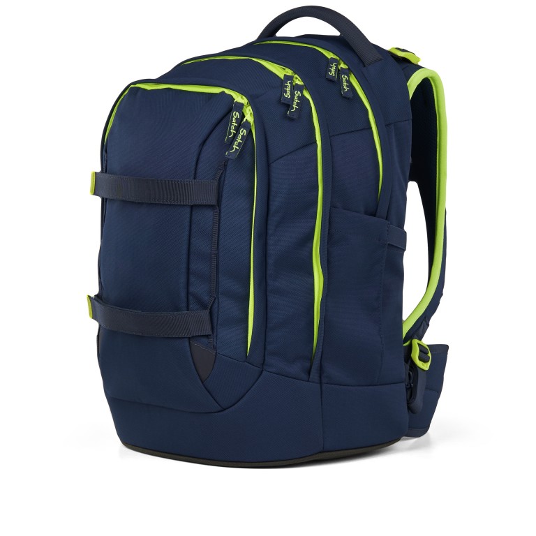 Rucksack Pack 2025 Toxic Yellow, Farbe: blau/petrol, Marke: Satch, EAN: 4057081202553, Abmessungen in cm: 30x45x27, Bild 7 von 12