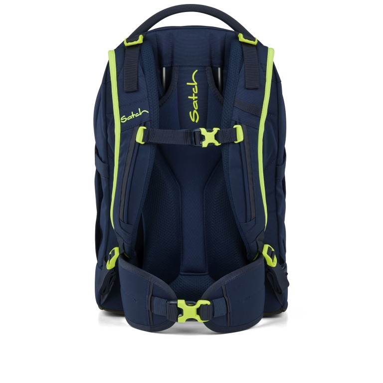 Rucksack Pack 2025 Toxic Yellow, Farbe: blau/petrol, Marke: Satch, EAN: 4057081202553, Abmessungen in cm: 30x45x27, Bild 5 von 12
