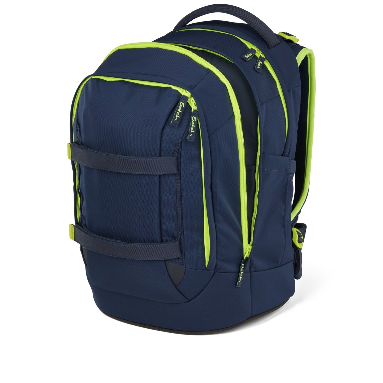 Rucksack Pack 2025 Toxic Yellow, Farbe: blau/petrol, Marke: Satch, EAN: 4057081202553, Abmessungen in cm: 30x45x27, Bild 8 von 12