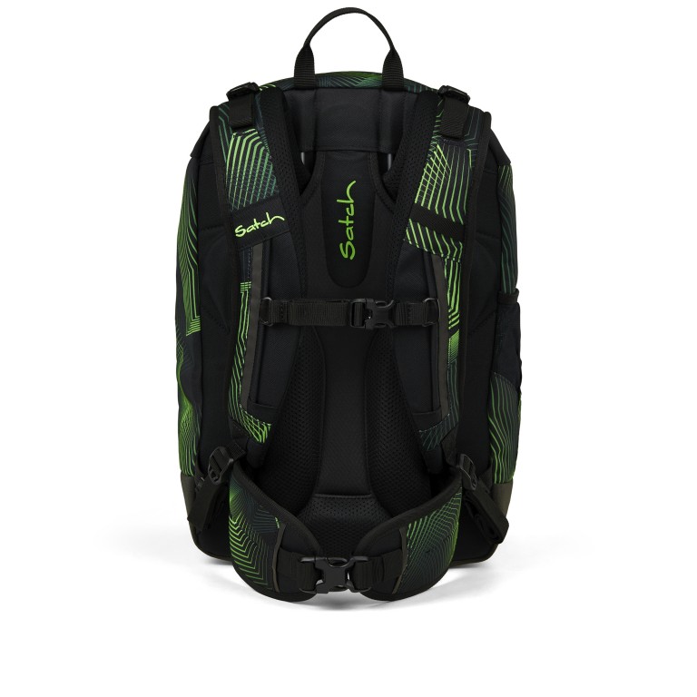Rucksack Air 2025 Volumen 26 Liter Seismic Green, Farbe: grün/oliv, Marke: Satch, EAN: 4057081203154, Abmessungen in cm: 28x45x16, Bild 4 von 7