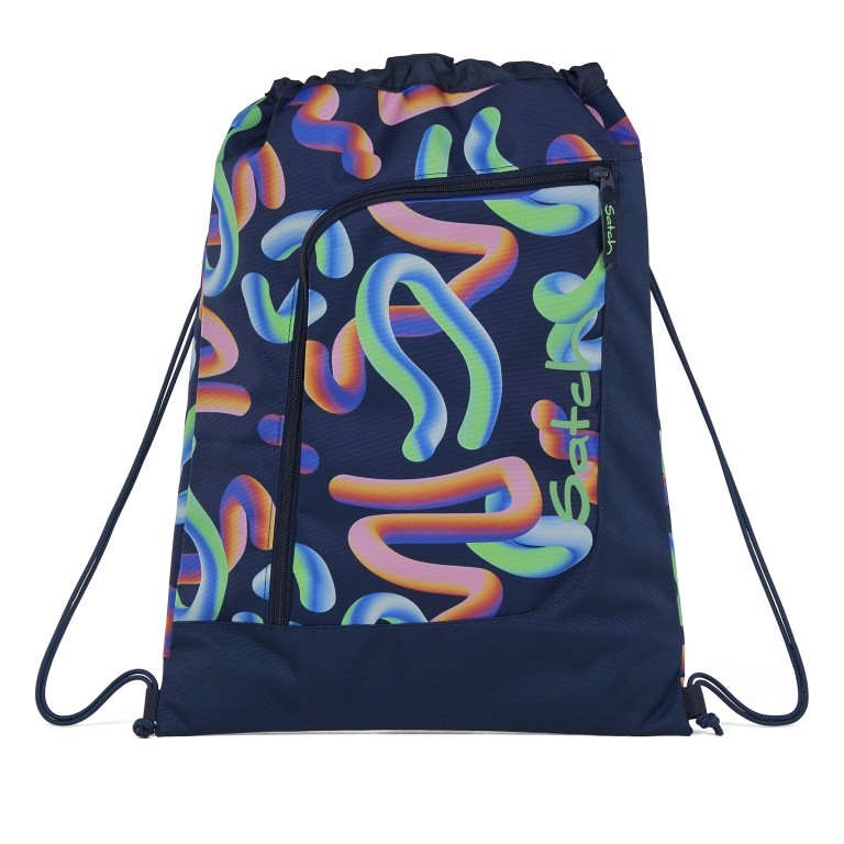 Sportbeutel Crazy Twist, Farbe: blau/petrol, Marke: Satch, EAN: 4057081203604, Abmessungen in cm: 33x44x1, Bild 1 von 4