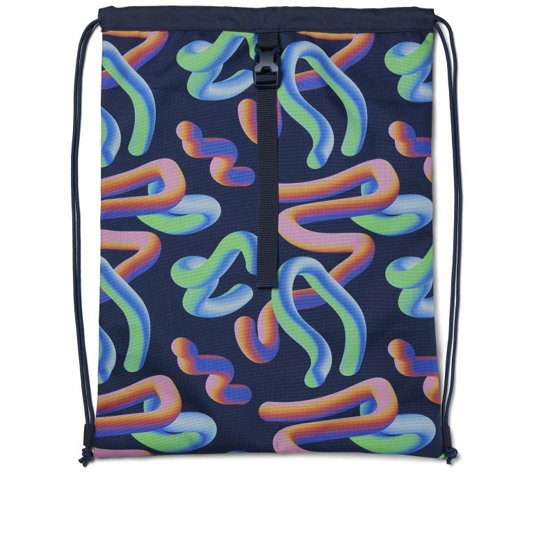 Sportbeutel Crazy Twist, Farbe: blau/petrol, Marke: Satch, EAN: 4057081203604, Abmessungen in cm: 33x44x1, Bild 2 von 4