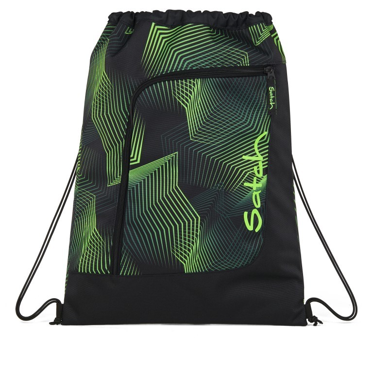 Sportbeutel Seismic Green, Farbe: grün/oliv, Marke: Satch, EAN: 4057081203635, Abmessungen in cm: 33x44x1, Bild 1 von 4