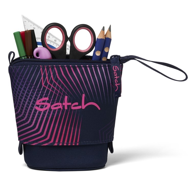 Mäppchen Pencil Slider Seismic Pink, Farbe: rosa/pink, Marke: Satch, EAN: 4057081203543, Abmessungen in cm: 17x19x7, Bild 2 von 4