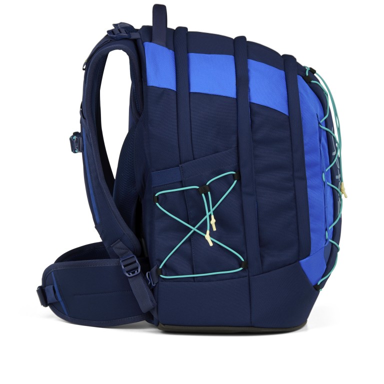 Rucksack Pack 2025 Sneaker Style Crossed Blue, Farbe: blau/petrol, Marke: Satch, EAN: 4057081202843, Abmessungen in cm: 30x45x27, Bild 4 von 9