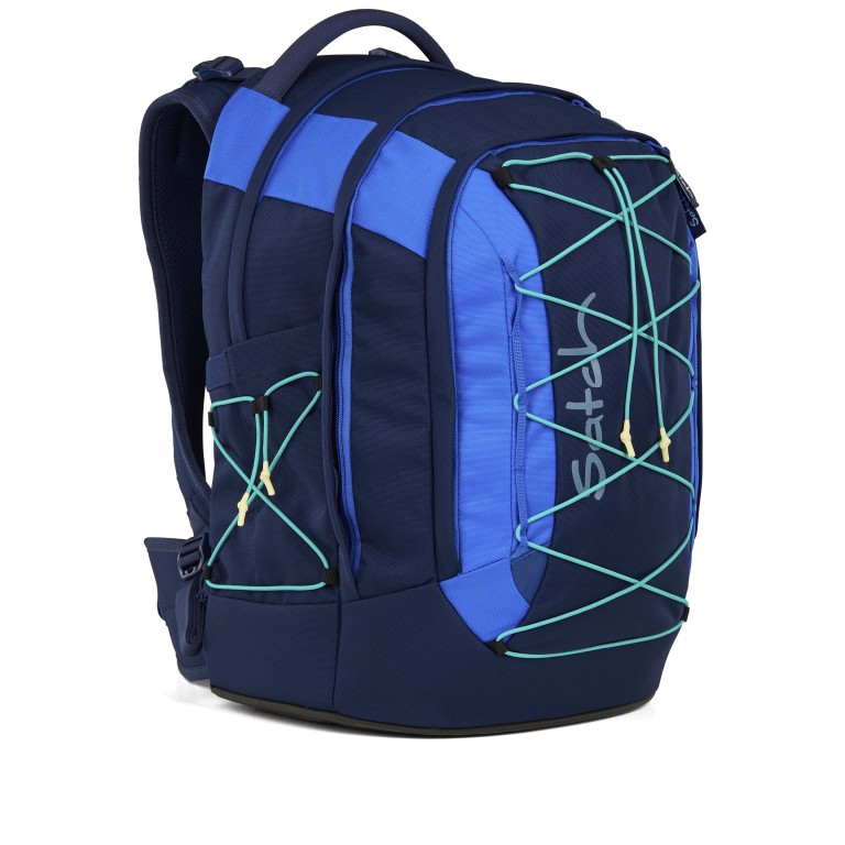 Rucksack Pack 2025 Sneaker Style Crossed Blue, Farbe: blau/petrol, Marke: Satch, EAN: 4057081202843, Abmessungen in cm: 30x45x27, Bild 3 von 9