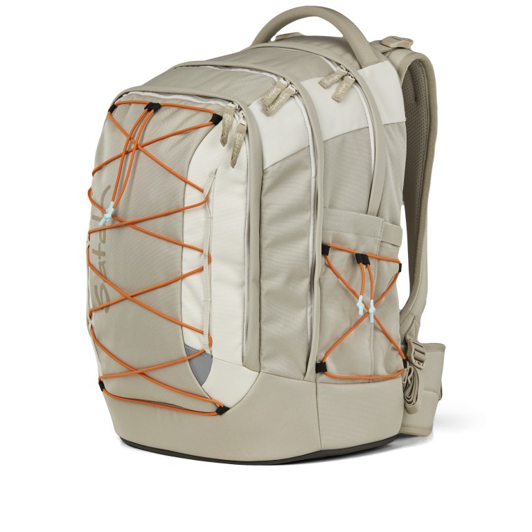 Rucksack Pack 2025 Sneaker Style Crossed Sand, Farbe: beige, Marke: Satch, EAN: 4057081202850, Abmessungen in cm: 30x45x27, Bild 7 von 9