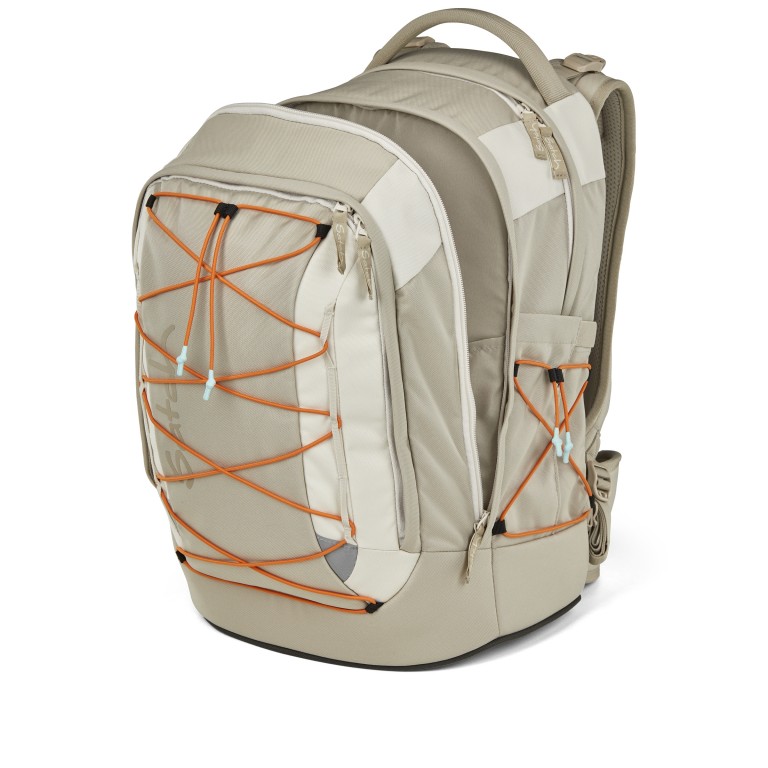 Rucksack Pack 2025 Sneaker Style Crossed Sand, Farbe: beige, Marke: Satch, EAN: 4057081202850, Abmessungen in cm: 30x45x27, Bild 8 von 9
