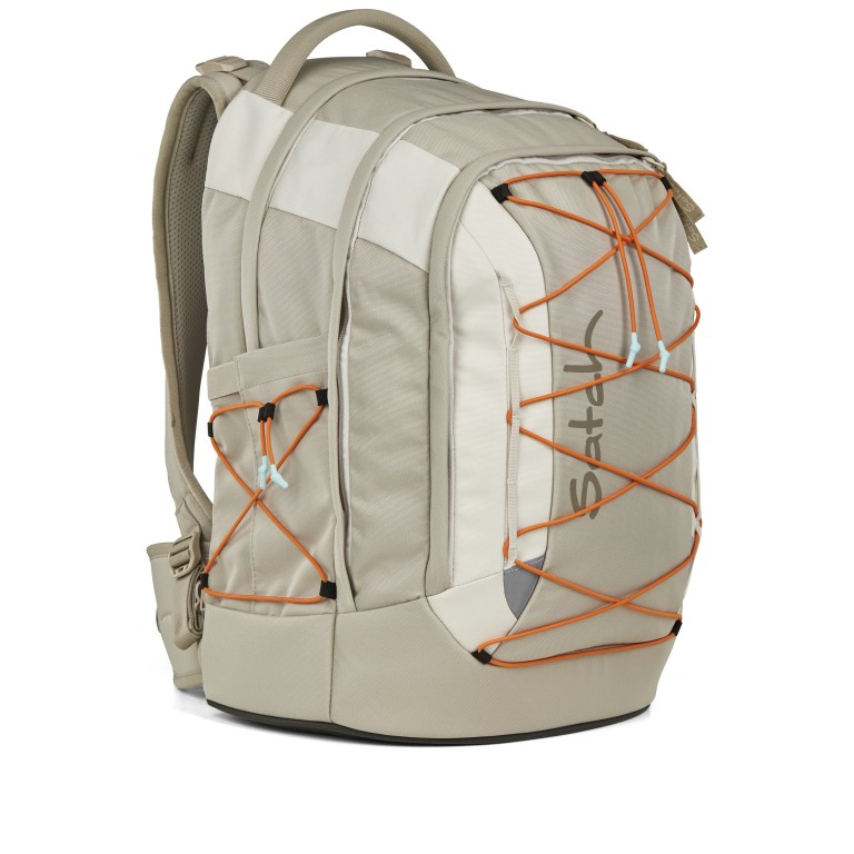 Rucksack Pack 2025 Sneaker Style Crossed Sand, Farbe: beige, Marke: Satch, EAN: 4057081202850, Abmessungen in cm: 30x45x27, Bild 3 von 9