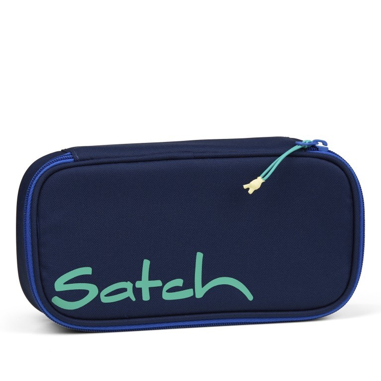 Schlamperbox Sneaker Style Crossed Blue, Farbe: blau/petrol, Marke: Satch, EAN: 4057081204106, Abmessungen in cm: 22x6x10, Bild 1 von 3