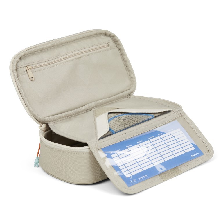 Schlamperbox Sneaker Style Crossed Sand, Farbe: beige, Marke: Satch, EAN: 4057081204113, Abmessungen in cm: 22x6x10, Bild 3 von 3