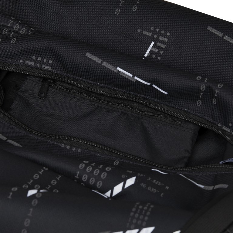 Sporttasche 2025 Reflective Style auch als Rucksack nutzbar Ninja Matrix, Farbe: schwarz, Marke: Satch, EAN: 4057081203277, Abmessungen in cm: 45x25x25, Bild 3 von 3