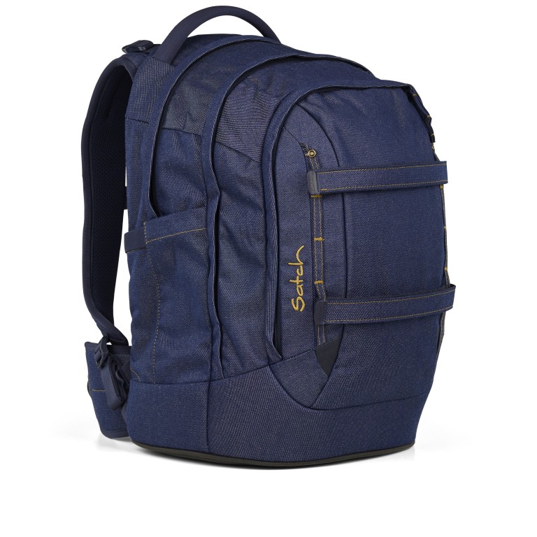 Rucksack Pack 2025 Next Denim Special Edition Set dreiteilig Denim Blue, Farbe: blau/petrol, Marke: Satch, EAN: 4057081211265, Abmessungen in cm: 30x45x27, Bild 4 von 16