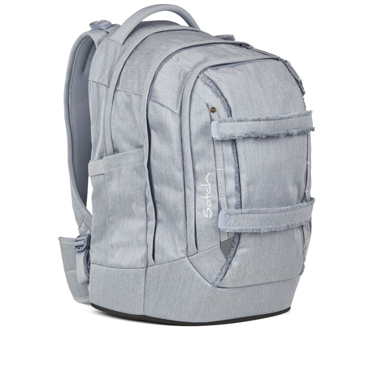 Rucksack Pack 2025 Next Denim Special Edition Set dreiteilig Washed Blue, Farbe: blau/petrol, Marke: Satch, EAN: 4057081211272, Abmessungen in cm: 30x45x27, Bild 4 von 16