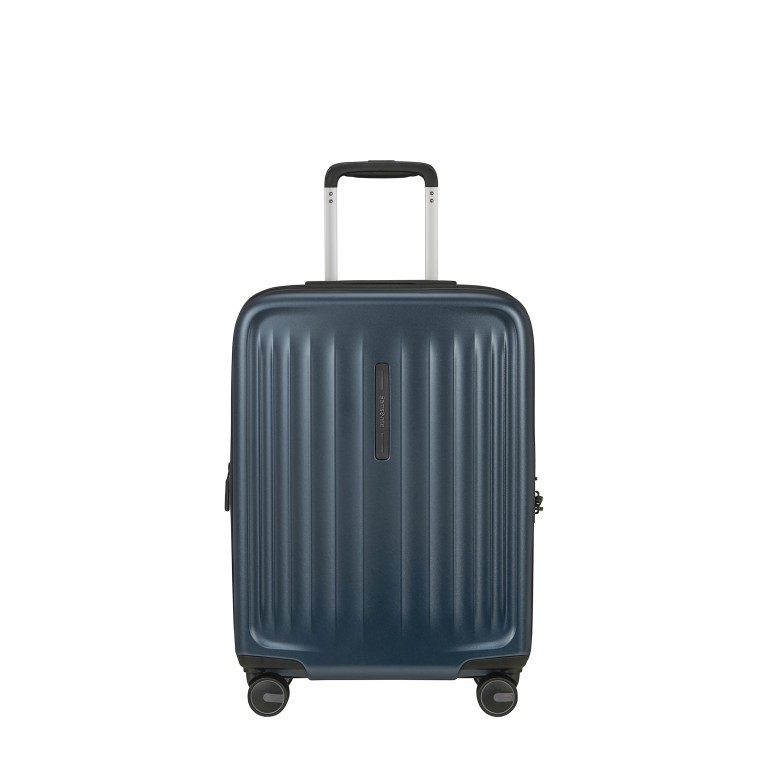 Koffer Fyrm Spinner 55 erweiterbar Steel Blue, Farbe: blau/petrol, Marke: Samsonite, EAN: 5400520326065, Abmessungen in cm: 40x55x20, Bild 1 von 14