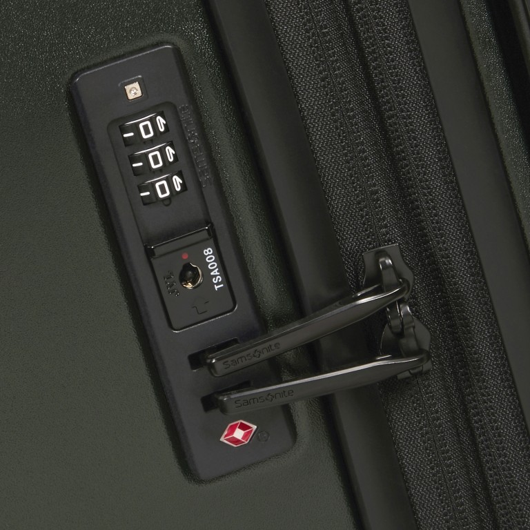 Koffer Fyrm Spinner 55 erweiterbar Deep Green, Farbe: grün/oliv, Marke: Samsonite, EAN: 5400520326072, Abmessungen in cm: 40x55x20, Bild 9 von 14