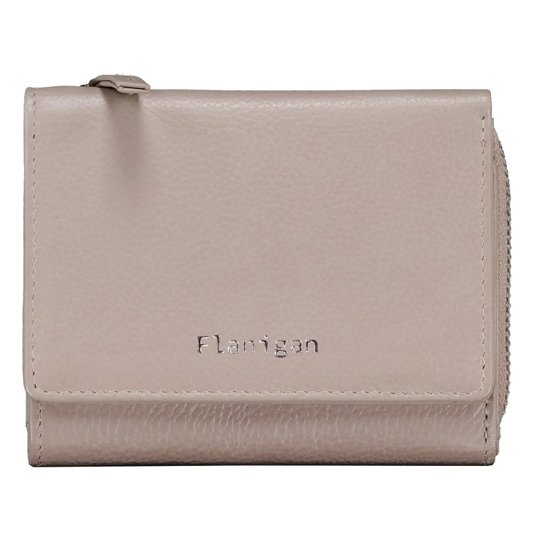 Geldbörse Luise 454 mit RFID-Schutz Taupe, Farbe: taupe/khaki, Marke: Flanigan, EAN: 4066727008183, Abmessungen in cm: 11x8.5x4, Bild 1 von 5