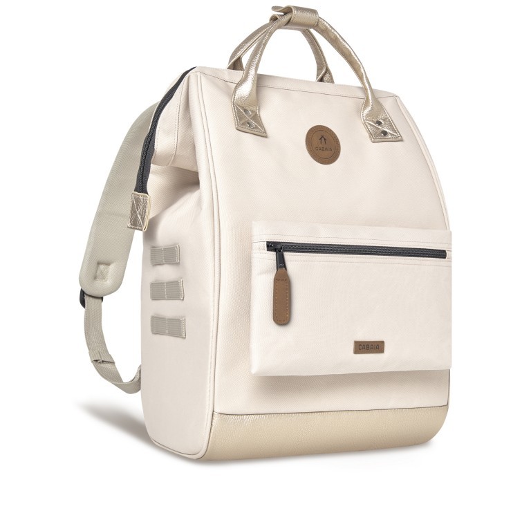 Rucksack Adventurer Large Algier mit zwei auswechselbaren Vortaschen Sand, Farbe: beige, Marke: Cabaia, EAN: 3701328301516, Abmessungen in cm: 29x46x17, Bild 4 von 10