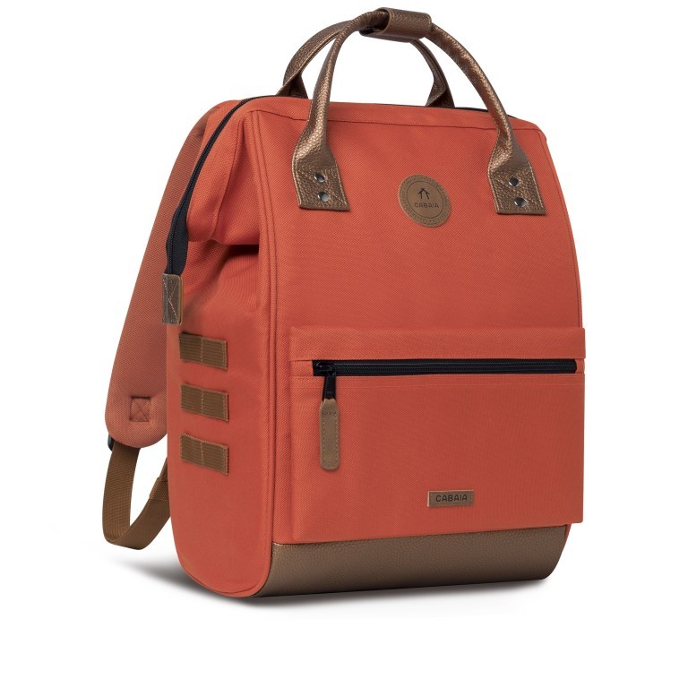 Rucksack Adventurer Medium Bogota mit zwei auswechselbaren Vortaschen Koralle, Farbe: orange, Marke: Cabaia, EAN: 3701328303886, Abmessungen in cm: 27x41x16, Bild 4 von 10