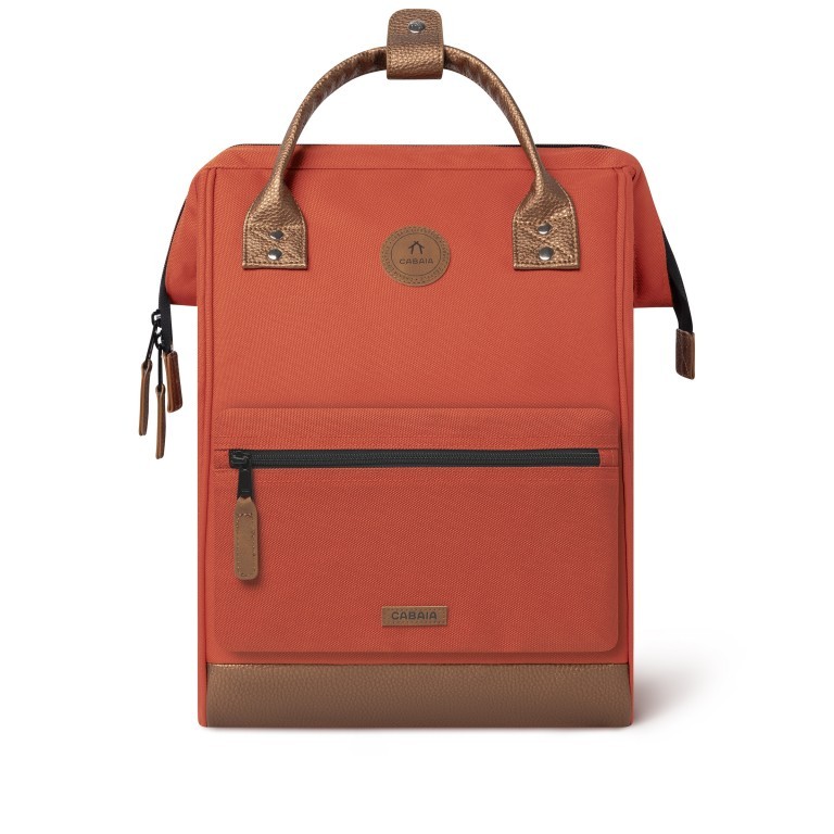 Rucksack Adventurer Medium Bogota mit zwei auswechselbaren Vortaschen Koralle, Farbe: orange, Marke: Cabaia, EAN: 3701328303886, Abmessungen in cm: 27x41x16, Bild 3 von 10