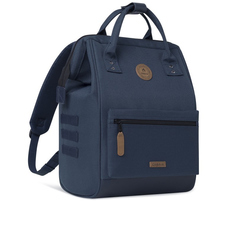 Rucksack Adventurer Medium Reykjavik mit zwei auswechselbaren Vortaschen Dunkelblau, Farbe: blau/petrol, Marke: Cabaia, EAN: 3701328303374, Abmessungen in cm: 27x41x16, Bild 4 von 10