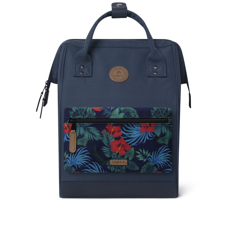 Rucksack Adventurer Medium Reykjavik mit zwei auswechselbaren Vortaschen Dunkelblau, Farbe: blau/petrol, Marke: Cabaia, EAN: 3701328303374, Abmessungen in cm: 27x41x16, Bild 2 von 10