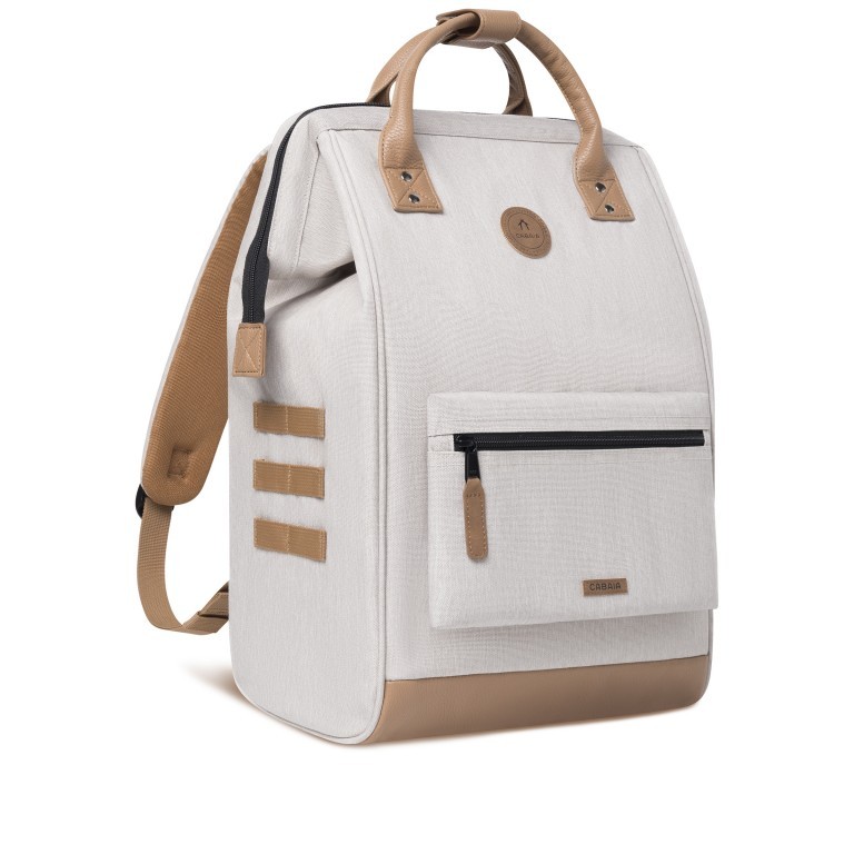 Rucksack Adventurer Large Arequipa mit zwei auswechselbaren Vortaschen Beige, Farbe: beige, Marke: Cabaia, EAN: 3701328388869, Abmessungen in cm: 29x46x17, Bild 4 von 10