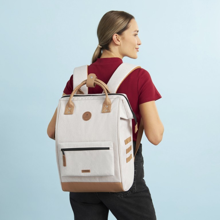 Rucksack Adventurer Large Arequipa mit zwei auswechselbaren Vortaschen Beige, Farbe: beige, Marke: Cabaia, EAN: 3701328388869, Abmessungen in cm: 29x46x17, Bild 7 von 10