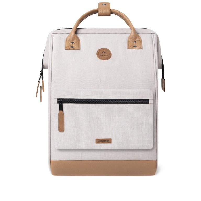 Rucksack Adventurer Large Arequipa mit zwei auswechselbaren Vortaschen Beige, Farbe: beige, Marke: Cabaia, EAN: 3701328388869, Abmessungen in cm: 29x46x17, Bild 3 von 10