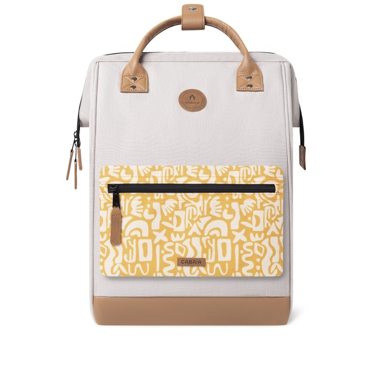 Rucksack Adventurer Large Arequipa mit zwei auswechselbaren Vortaschen Beige, Farbe: beige, Marke: Cabaia, EAN: 3701328388869, Abmessungen in cm: 29x46x17, Bild 2 von 10