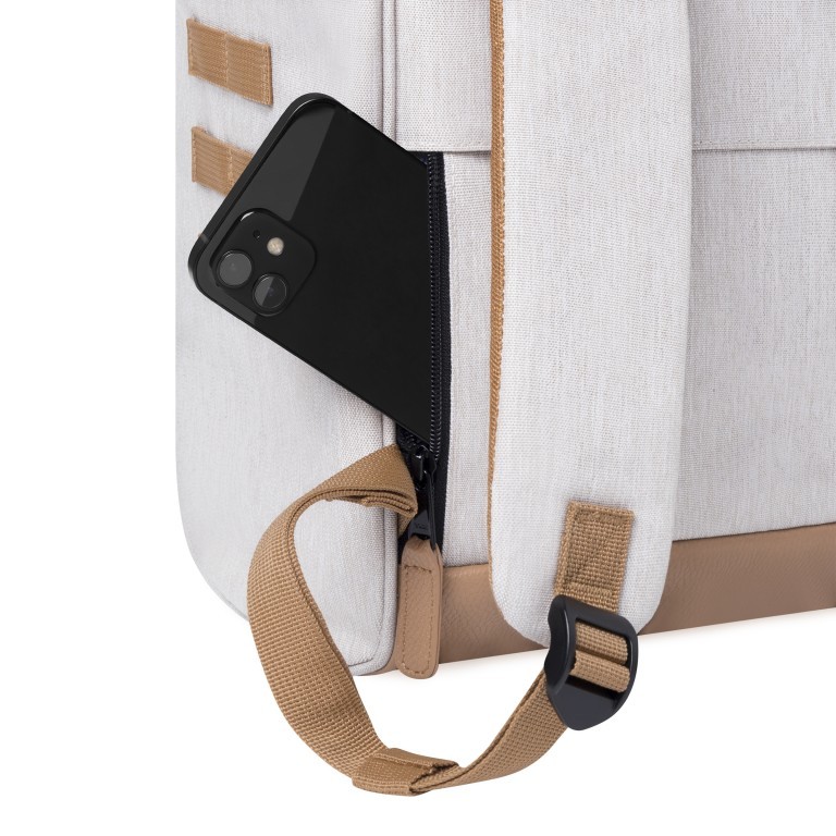 Rucksack Adventurer Large Arequipa mit zwei auswechselbaren Vortaschen Beige, Farbe: beige, Marke: Cabaia, EAN: 3701328388869, Abmessungen in cm: 29x46x17, Bild 10 von 10