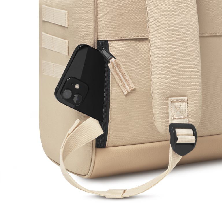 Rucksack Adventurer Large Lobito mit zwei auswechselbaren Vortaschen Beige, Farbe: beige, Marke: Cabaia, EAN: 3667022008604, Abmessungen in cm: 29x46x17, Bild 11 von 11