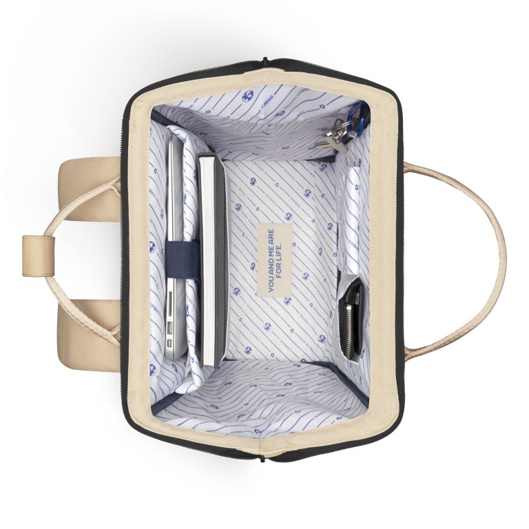 Rucksack Adventurer Large Lobito mit zwei auswechselbaren Vortaschen Beige, Farbe: beige, Marke: Cabaia, EAN: 3667022008604, Abmessungen in cm: 29x46x17, Bild 9 von 11