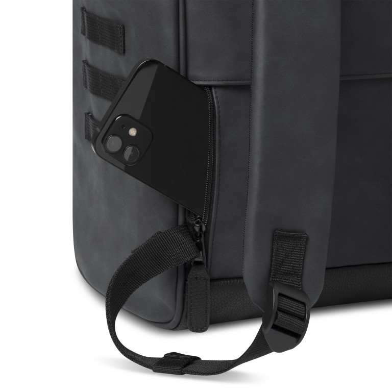 Rucksack Adventurer Large Le Havre mit zwei auswechselbaren Vortaschen Anthra, Farbe: anthrazit, Marke: Cabaia, EAN: 3701328375395, Abmessungen in cm: 29x46x17, Bild 10 von 10