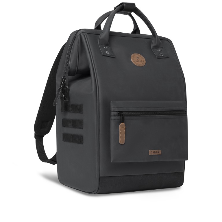 Rucksack Adventurer Large Le Havre mit zwei auswechselbaren Vortaschen Anthra, Farbe: anthrazit, Marke: Cabaia, EAN: 3701328375395, Abmessungen in cm: 29x46x17, Bild 4 von 10