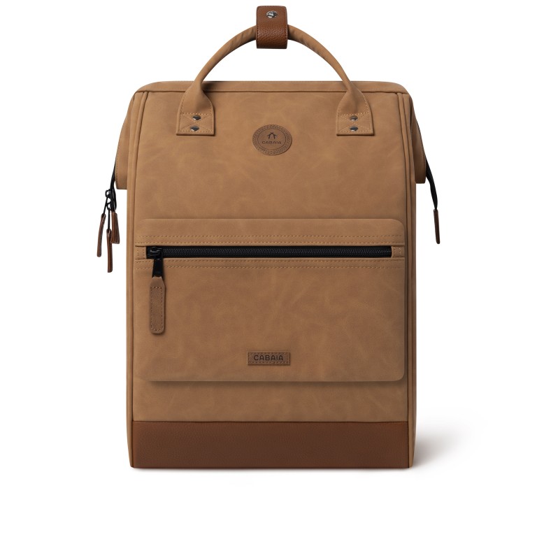 Rucksack Adventurer Large Moscow mit zwei auswechselbaren Vortaschen Camel, Farbe: cognac, Marke: Cabaia, EAN: 3701328357476, Abmessungen in cm: 29x46x17, Bild 3 von 10