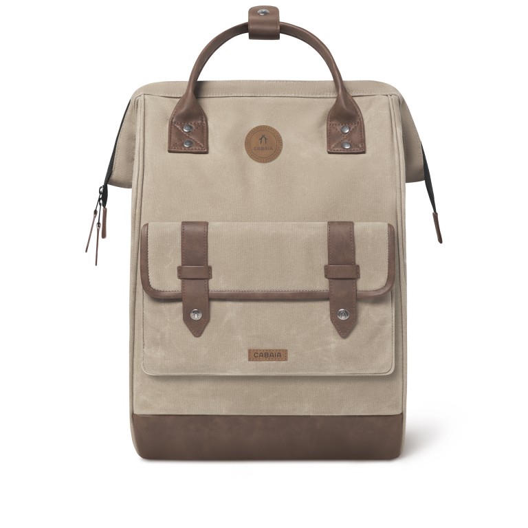 Rucksack Adventurer Large Rabat mit zwei auswechselbaren Vortaschen Hellbraun, Farbe: braun, Marke: Cabaia, EAN: 3667022008369, Abmessungen in cm: 29x49x17, Bild 3 von 9