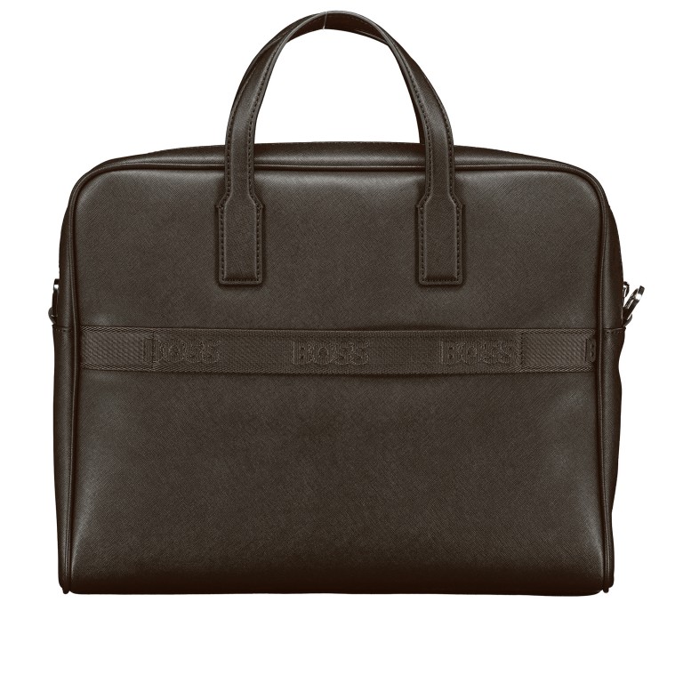 Aktentasche Zair Document Case S Dark Brown, Farbe: braun, Marke: BOSS, EAN: 4063546937335, Abmessungen in cm: 38x30x8.5, Bild 3 von 7
