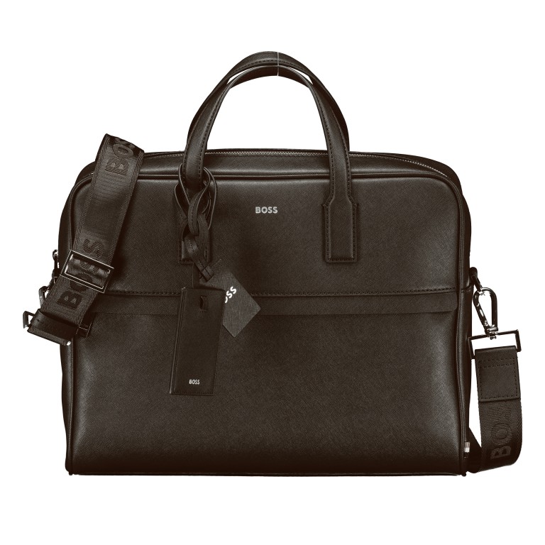 Aktentasche Zair Document Case S Dark Brown, Farbe: braun, Marke: BOSS, EAN: 4063546937335, Abmessungen in cm: 38x30x8.5, Bild 1 von 7