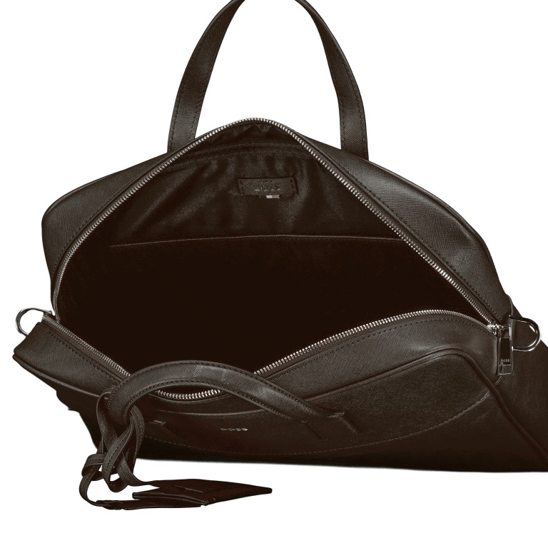 Aktentasche Zair Document Case S Dark Brown, Farbe: braun, Marke: BOSS, EAN: 4063546937335, Abmessungen in cm: 38x30x8.5, Bild 7 von 7