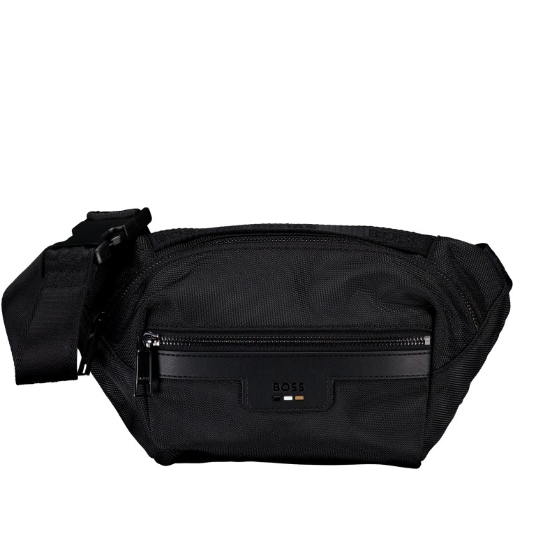 Gürteltasche Ray Nylon Bumbag Black, Farbe: schwarz, Marke: BOSS, EAN: 4063545716207, Abmessungen in cm: 17x15.5x6, Bild 1 von 6